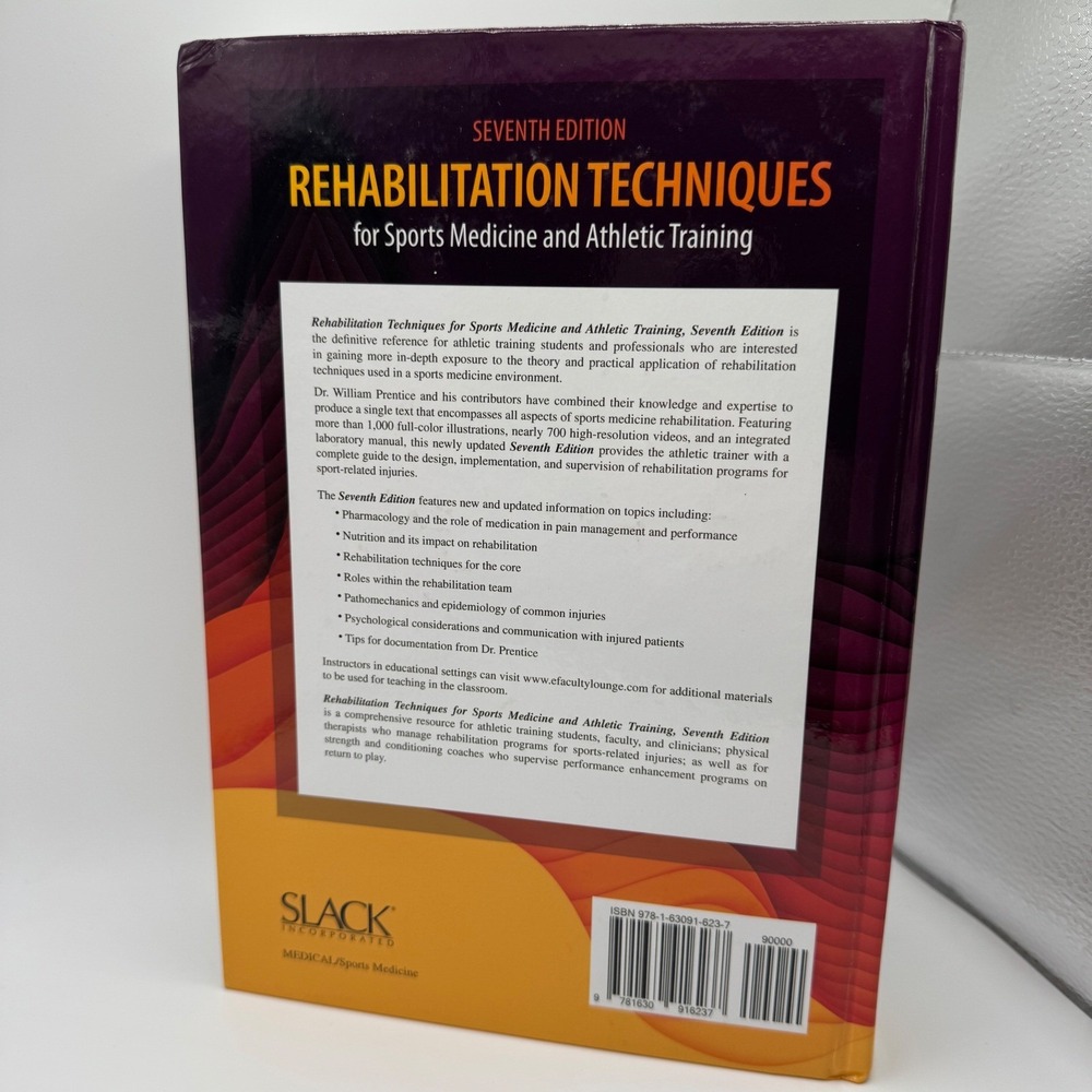 Rehabilitation Techniques Sports Medicine Athletic Training 7th Ed Orange SLACK - Picture 2 of 15